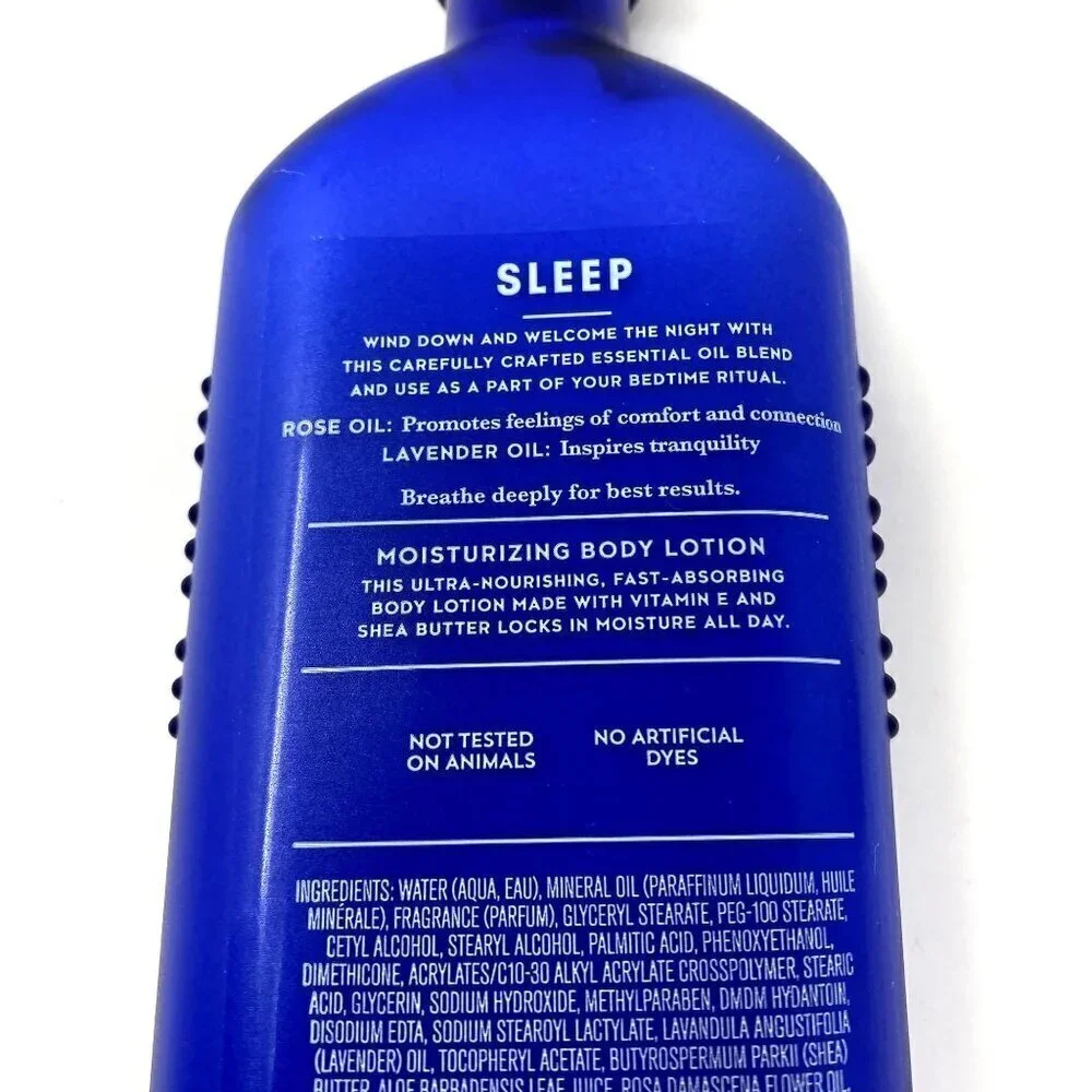Bath & Body Works Aromatherapy Sleep Rose Lavender Body Lotion 6.5 Fl Oz